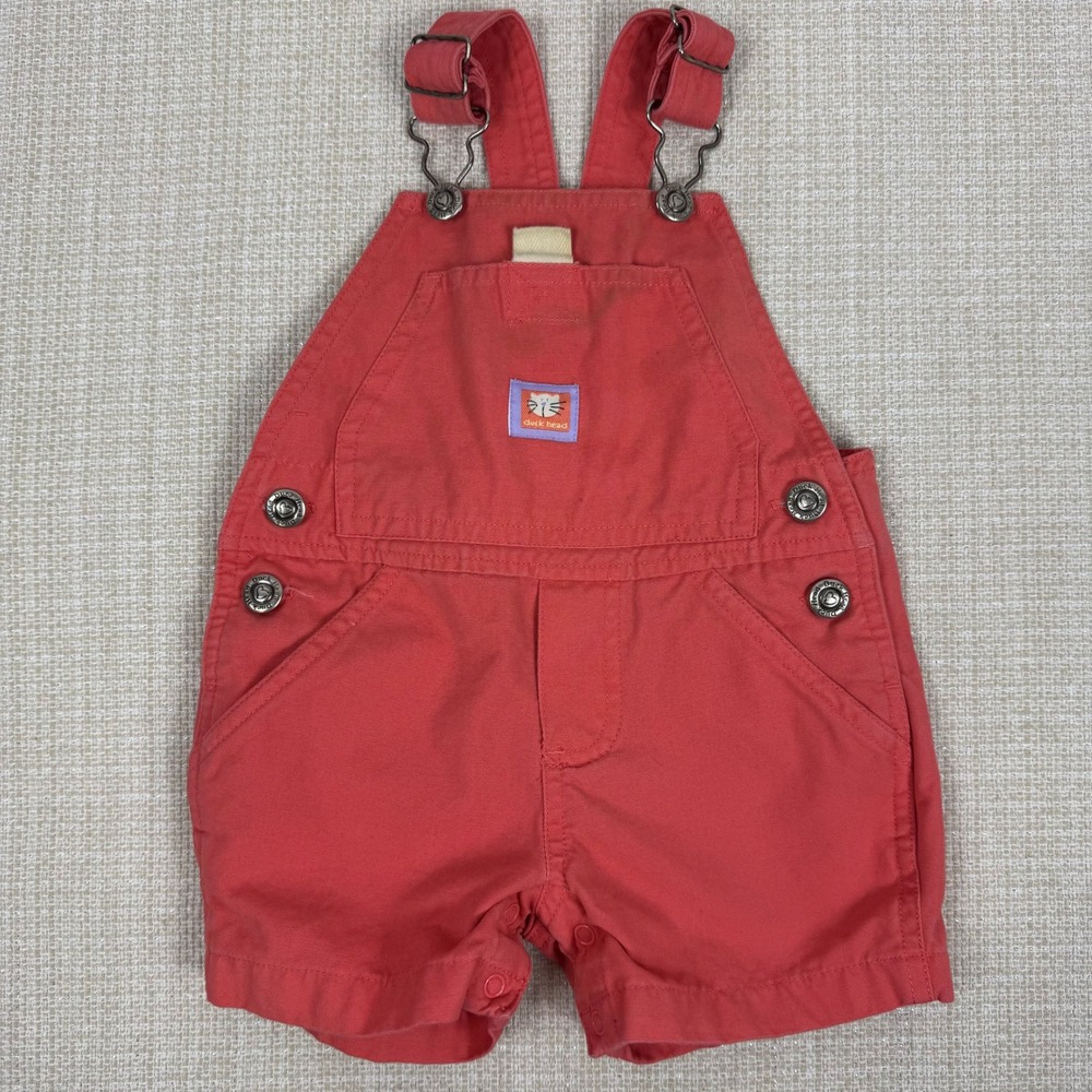 Vintage Duck Head Baby Overalls Jumper Adjustable Straps Pocket 12 Mo‎
